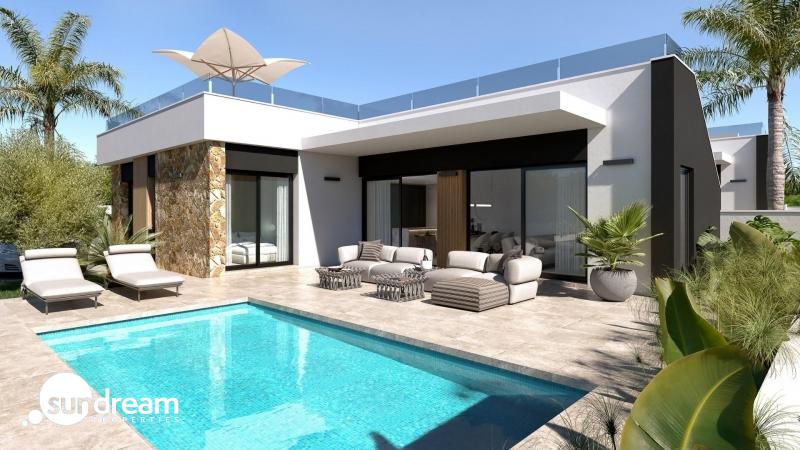 g_40061-35-35 Chalet independiente en una sola planta con piscina privada a la venta en Ciudad Quesada(Alicante).