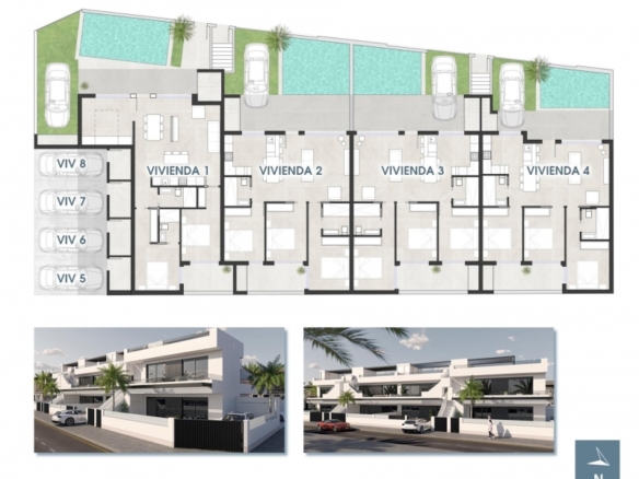 Bungalow de planta baja de 3 dormitorios a la venta en San Pedro del Pinatar