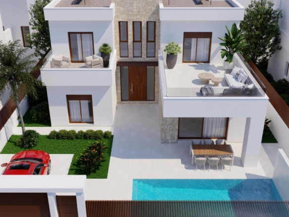 Villa de 4 dormitorios de nueva construcción en Golf Resort, Orihuela