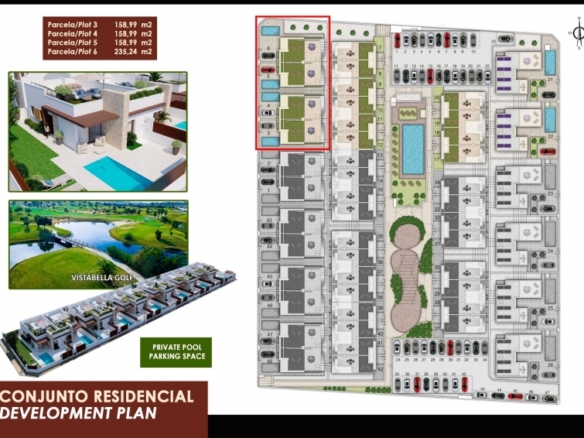 Vivienda pareada de 2 dormitorios de nueva construcción en Golf Resort, Orihuela