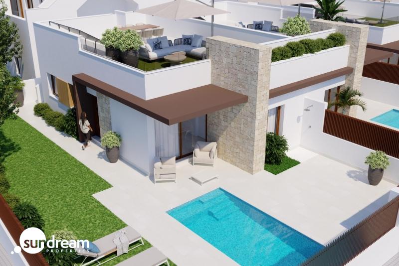 Vivienda pareada de 2 dormitorios de nueva construcción en Golf Resort, Orihuela