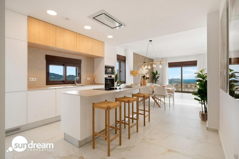 g_40114-15-15 Villa de nueva construcción de una planta y piscina privada en Polop