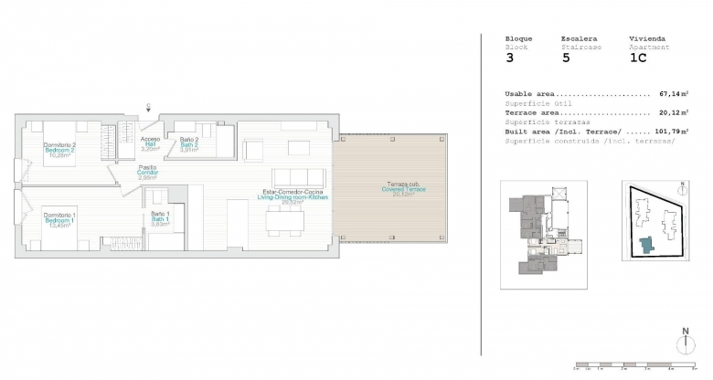 APARTAMENTOS DE 1, 2 Y 3 DORMITORIOS EN UN NUEVO COMPLEJO RESIDENCIAL EN EL VERGEL
