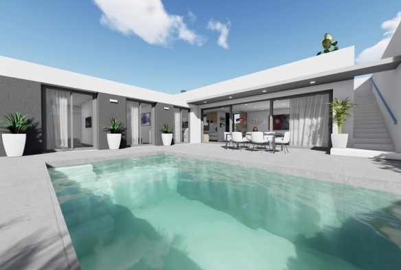 ESTUPENDAS NUEVAS VILLAS DE 3 DORM. DE UNA PLANTA CON SOLARIUM EN SAN JUAN DE LOS TERREROS(ALMERIA)