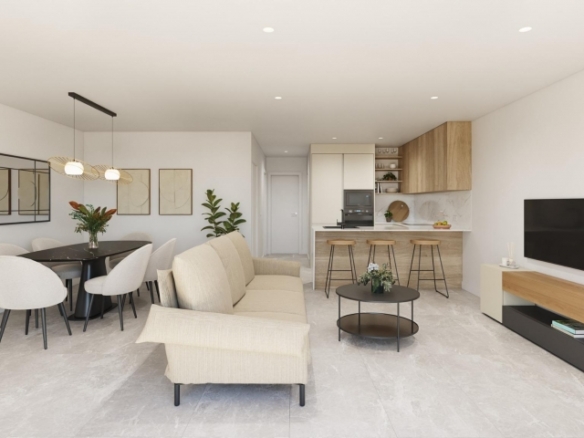Bungalow de planta alta de 2 dormitorios con solarium privado a la venta en Pilar de la Horadada