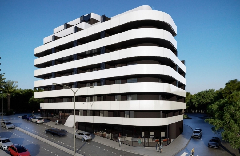 Ático de nueva construcción de 1 dormitorio a la venta a pocos pasos de la playa en Calpe.