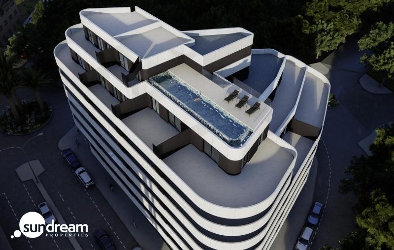 g_40216-16-15 Ático de nueva construcción de 1 dormitorio a la venta a pocos pasos de la playa en Calpe.