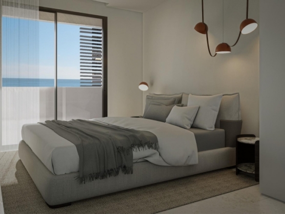 Ático de nueva construcción de 1 dormitorio a la venta a pocos pasos de la playa en Calpe.