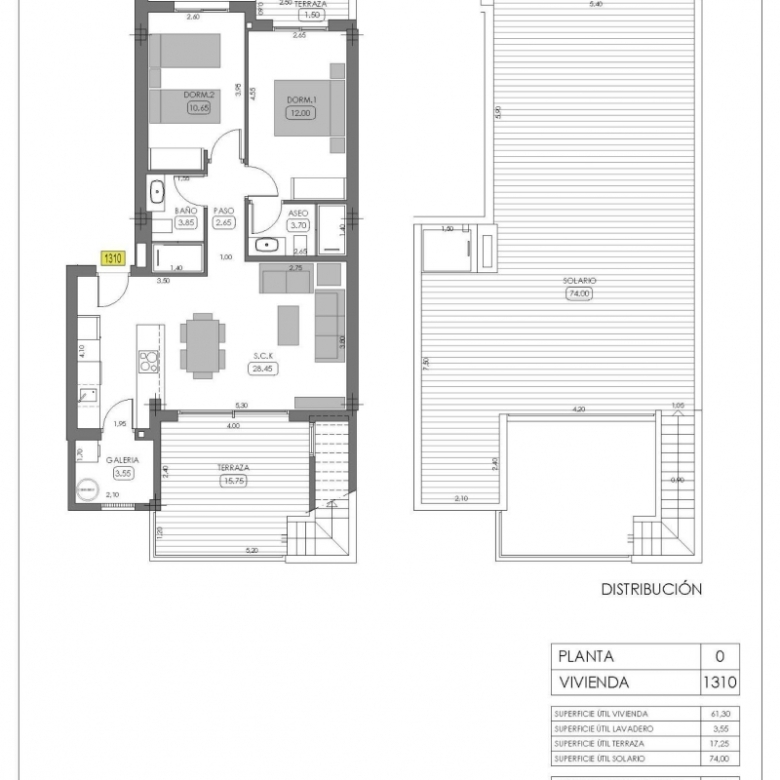 Bungalow en venta piscina y solárium Golf Resort Algorfa