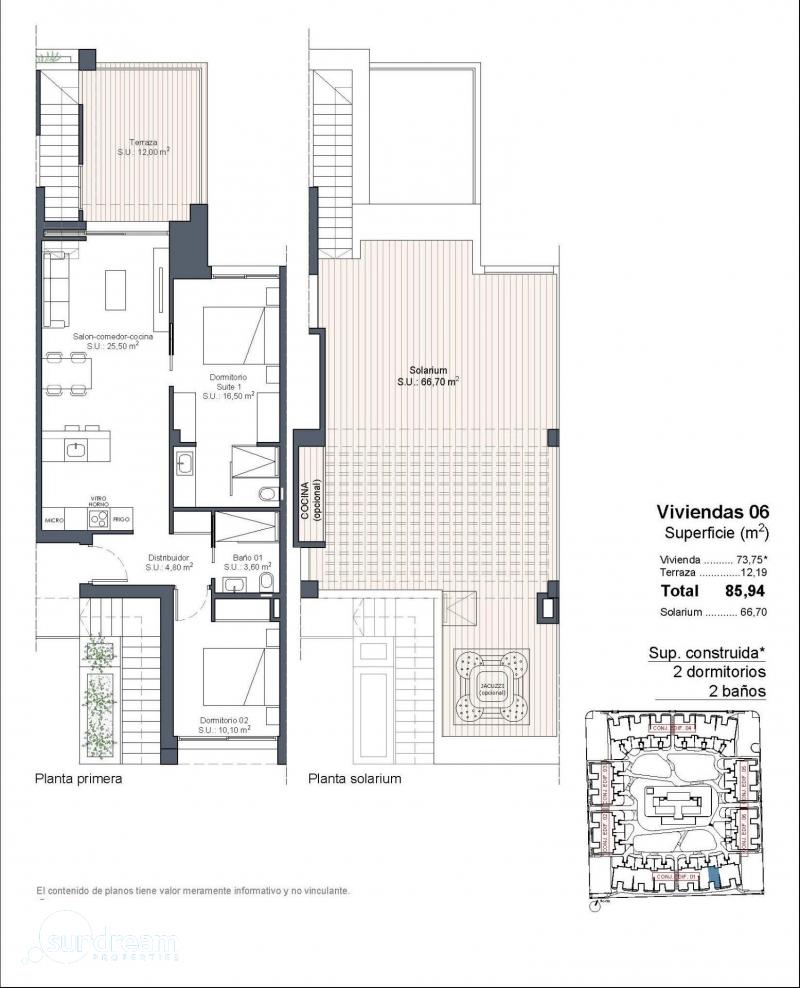 Bungalow en venta obra nueva y piscina Ciudad Quesada