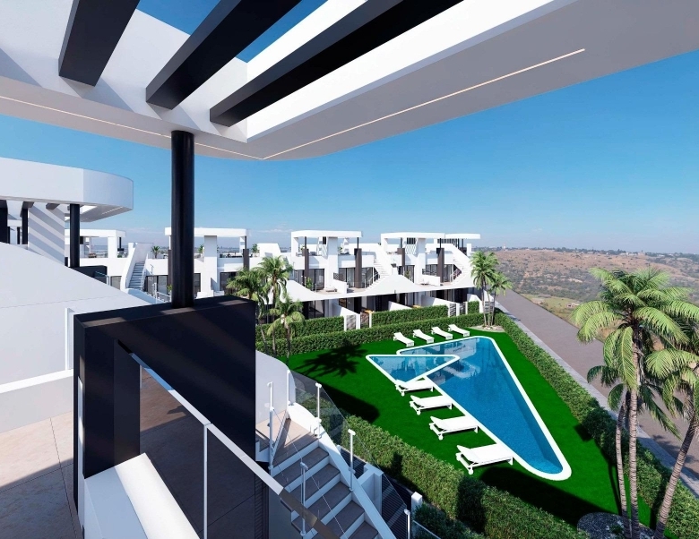 Bungalow en venta obra nueva con piscina San Fulgencio