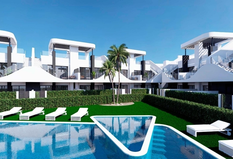 Bungalow en venta obra nueva con piscina San Fulgencio