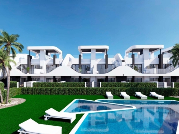 Bungalow en venta obra nueva con piscina San Fulgencio