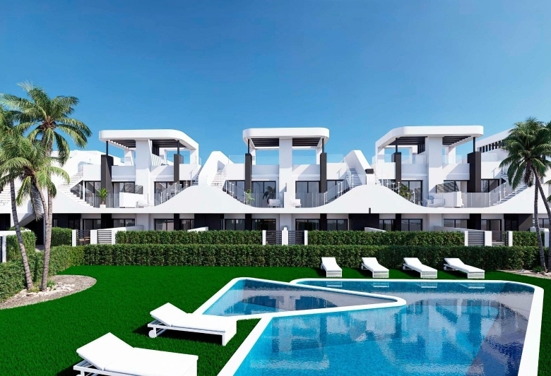 Bungalow en venta obra nueva con piscina San Fulgencio