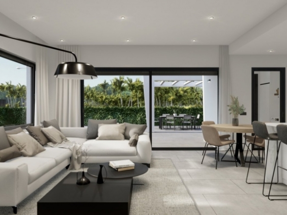 Villa en venta obra nueva con piscina en Orihuela Costa