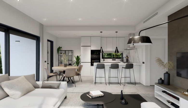 Villa en venta obra nueva con piscina en Orihuela Costa
