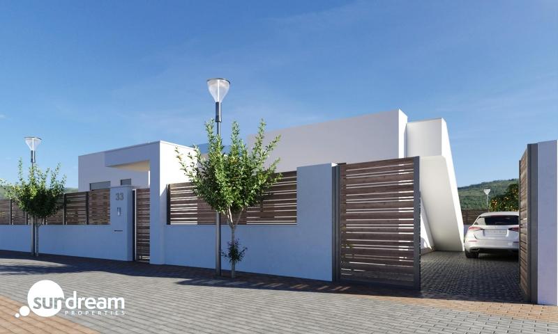 g_40730-9-10 Chalet en una planta con solarium y piscina privada en Golf Resort, Murcia
