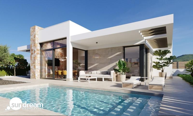 g_40730-9-2 Chalet en una planta con solarium y piscina privada en Golf Resort, Murcia