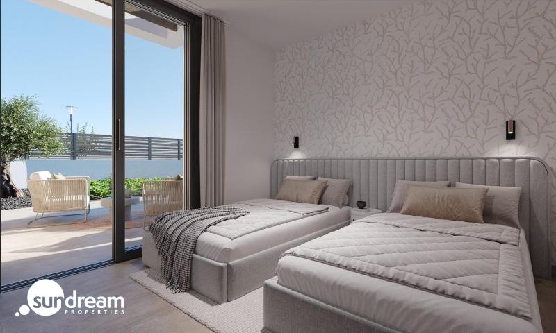 g_40730-9-7 Chalet en una planta con solarium y piscina privada en Golf Resort, Murcia
