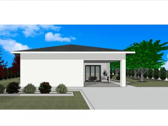 Villa en venta obra nueva con garaje y piscina en Pinós