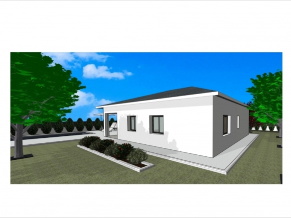 Villa en venta obra nueva con garaje y piscina en Pinós