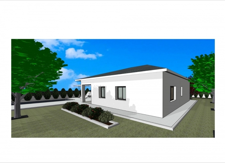 Villa en venta obra nueva con garaje y piscina en Pinós