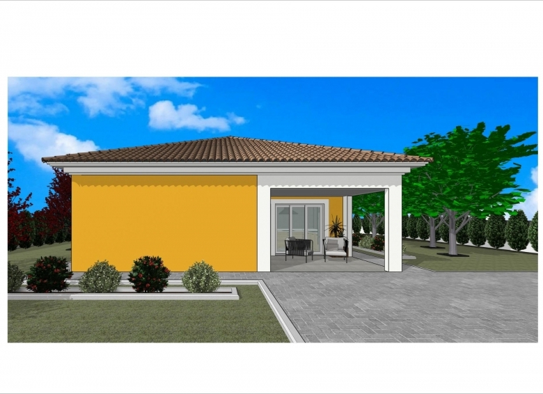 Villa en venta obra nueva con garaje y piscina en Pinós