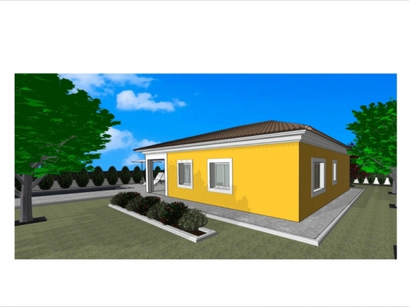 Villa en venta obra nueva con garaje y piscina en Pinós