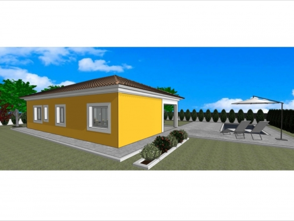Villa en venta obra nueva con garaje y piscina en Pinós