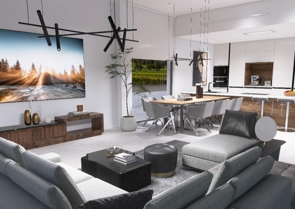 Villa en venta obra nueva con garaje y piscina en Pinós