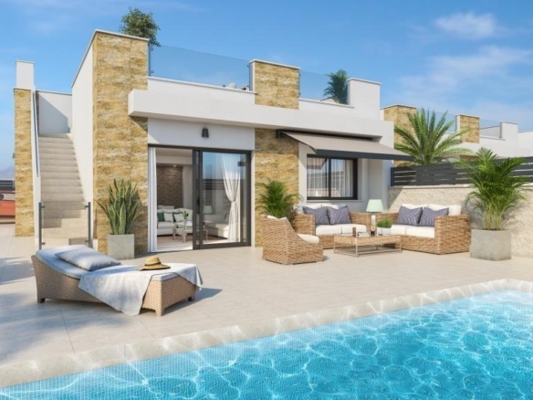 Villa en venta obra nueva con solárium San Fulgencio