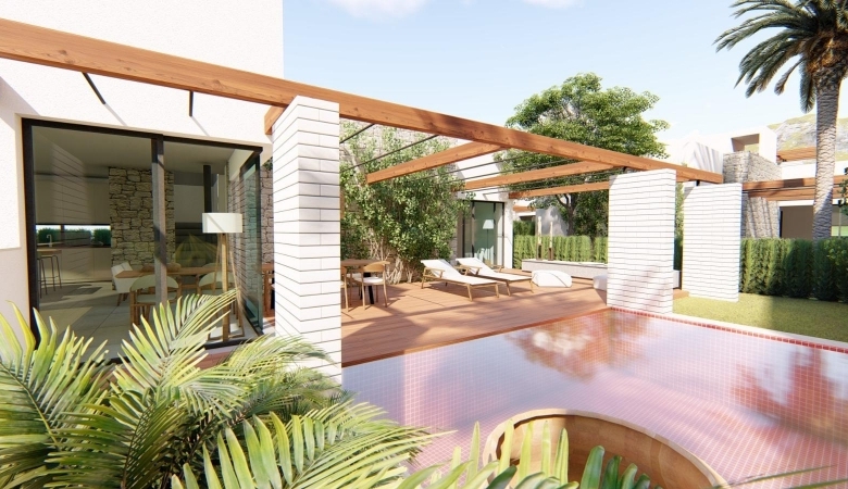 Chalet en venta obra nueva con piscina Torre Pacheco