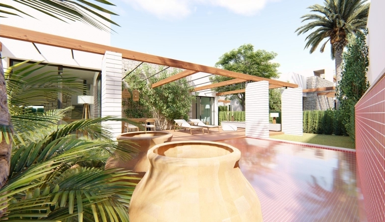 Chalet en venta obra nueva con piscina Torre Pacheco
