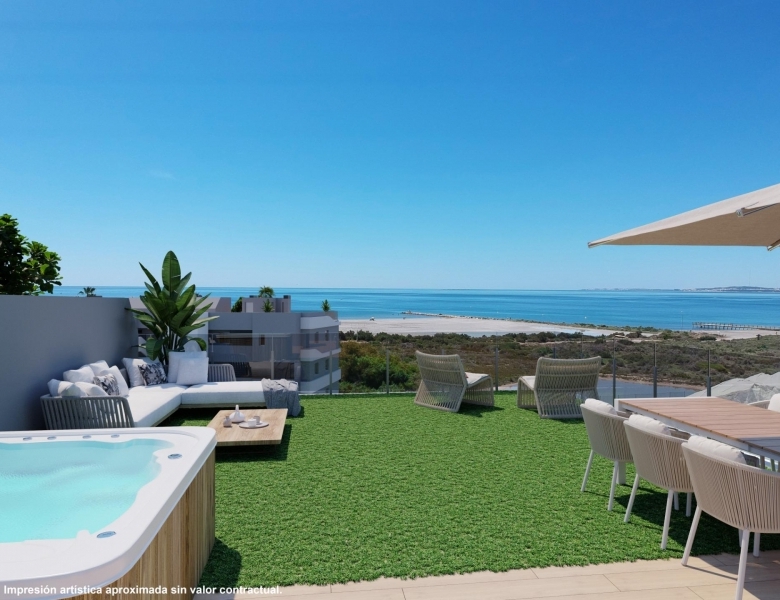 Ático en venta obra nueva con solárium en Santa Pola