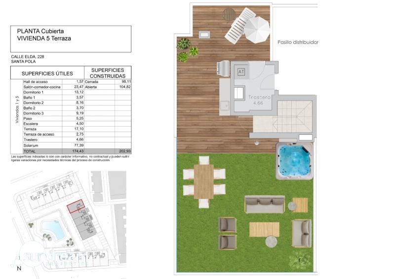 g_41351-13-22 Ático en venta obra nueva con solárium en Santa Pola