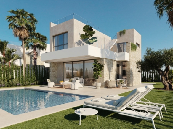 Chalet en venta obra nueva con piscina en Finestrat