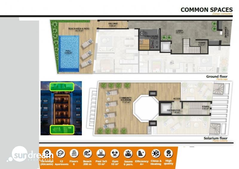 Ático en venta obra nueva en Playa del Cura Torrevieja