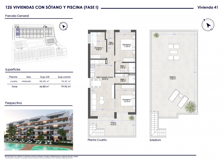 Atico en venta obra nueva en Santiago de la Ribera