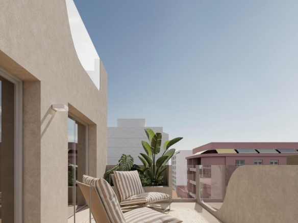 Ático en venta obra nueva con piscina en Torrevieja