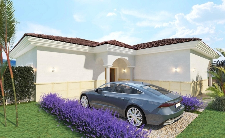 Villa en venta obra nueva con piscina y terreno Pinoso