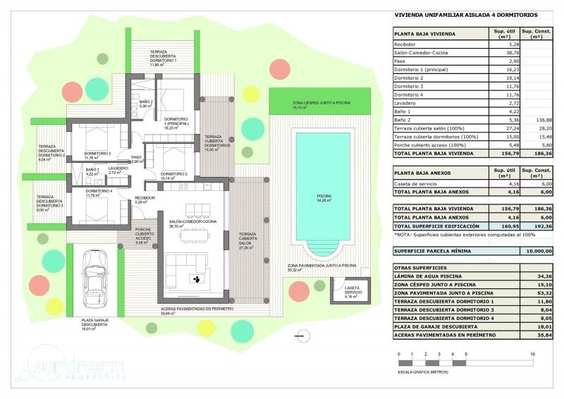 g_41750-21-5 Villa grande en venta con piscina y terraza en Pinoso