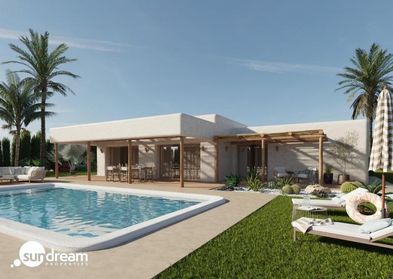 Villa obra nueva en venta con piscina en Pinoso