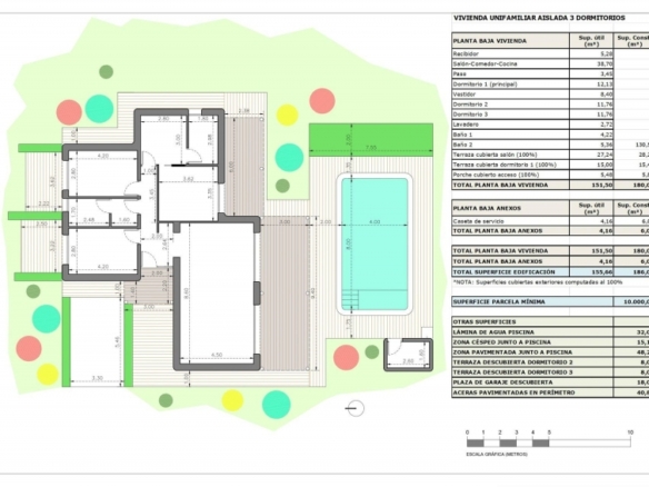 Villa obra nueva en venta con piscina en Pinoso