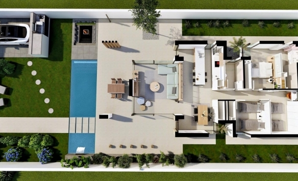 VILLA MODERNA DE NUEVA CONSTRUCCION EN SAN FULGENCIO(ALICANTE)