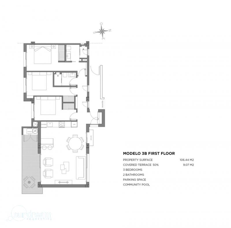 Piso en venta obra nueva con piscina en Los Alcázares
