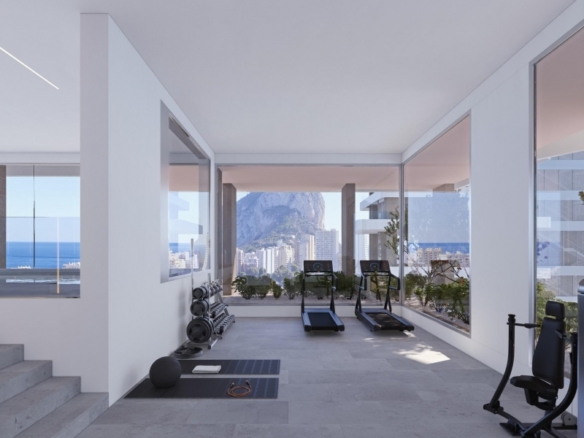 Apartamento de lujo de 2 dormitorios con vistas al mar a la venta en Calpe, Costa Blanca