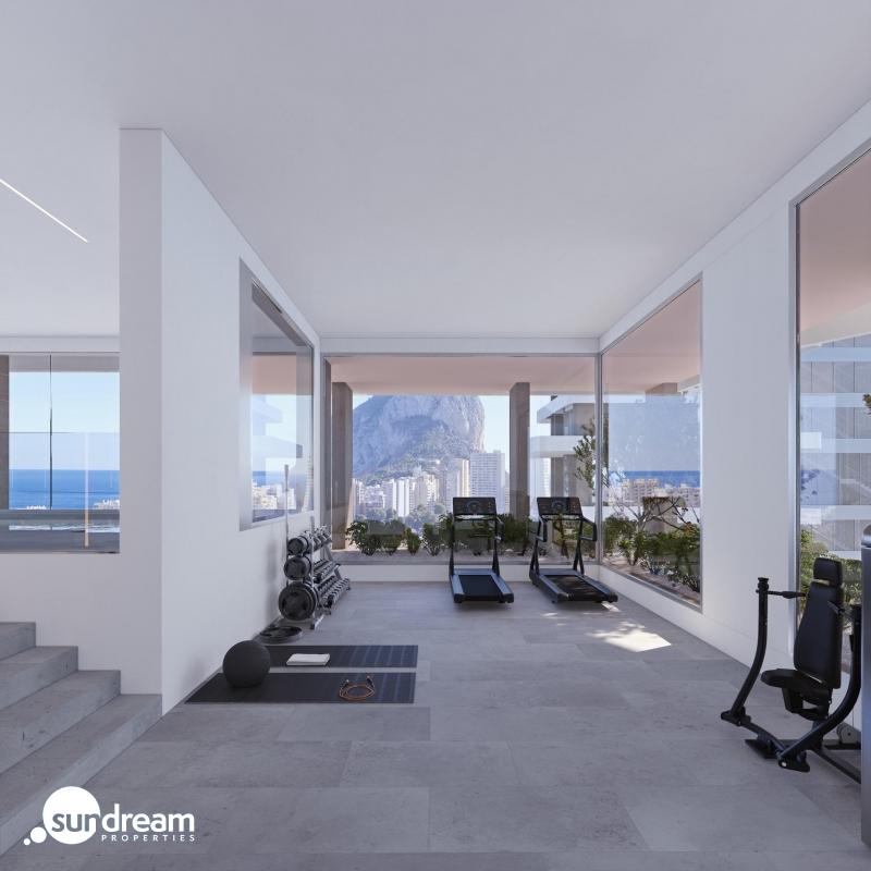 Apartamento de lujo de 2 dormitorios con vistas al mar a la venta en Calpe, Costa Blanca