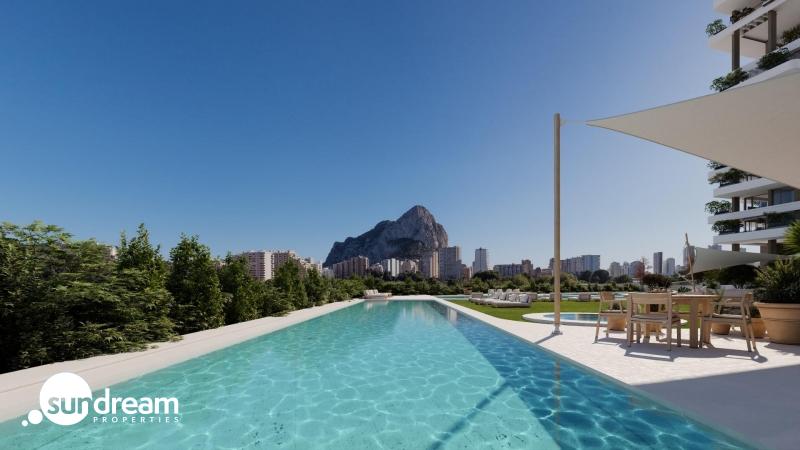 g_42045-13-16 Apartamento de lujo de 2 dormitorios con vistas al mar a la venta en Calpe, Costa Blanca
