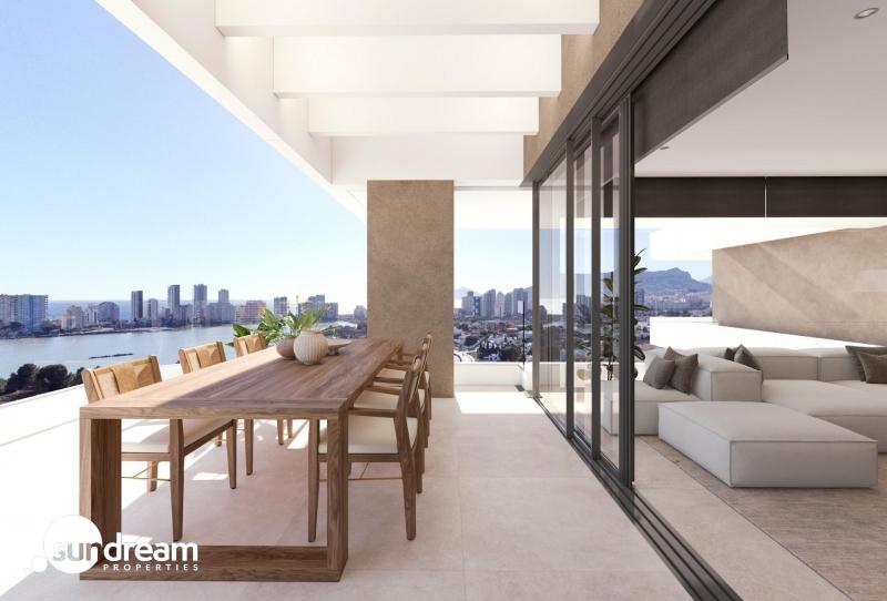 Apartamento de lujo de 2 dormitorios con vistas al mar a la venta en Calpe, Costa Blanca