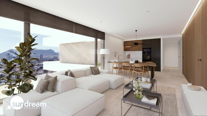 Apartamento de lujo de 2 dormitorios con vistas al mar a la venta en Calpe, Costa Blanca